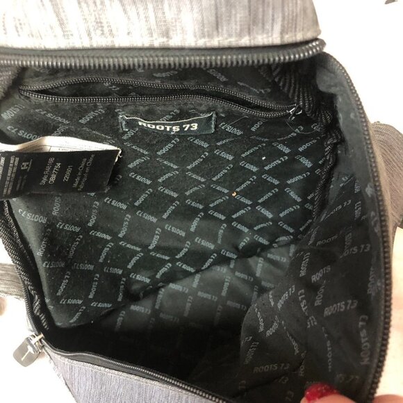 Roots 73 Crossbody Grey/Black Slingback Backpack Bag Unisex - Picture 6 of 11